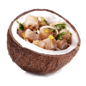 Ceviche de truites «Coco Bay»