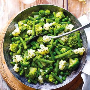 Poêlée cuisinée aux légumes verts