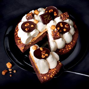 Tarte glacée vanille Bourbon sauce caramel au 565g Tarte glacée vanille Bourbon sauce caramel au 565g