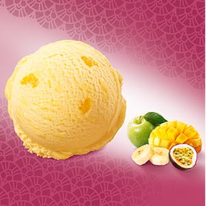 *Bac 1L Multifruits et morceaux de mangue *Bac 1L Multifruits et morceaux de mangue