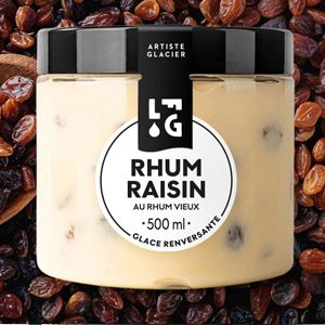 LFG Eiscreme Rum-Rosinen mit altem Rum