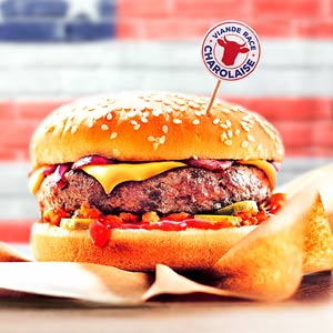 Burger charolais sauce BBQ Burger charolais sauce BBQ