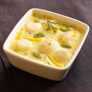 *2 Cassolettes de St-Jacques sauce citron *2 Cassolettes de St-Jacques sauce citron