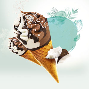 6 Cornets Classico Chocolat/noix de coco 6 Cornets Classico Chocolat/noix de coco
