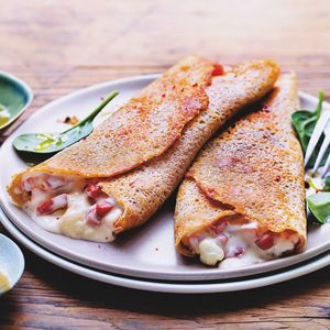 Galettes lardons, chèvre 2 pcs