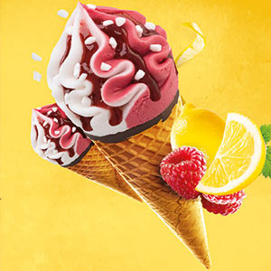 6 Cornets Classico Citron/framboise 6 Cornets Classico Citron/framboise