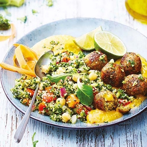 Falafel sauce carotte et semoules 300g Falafel sauce carotte et semoules 300g
