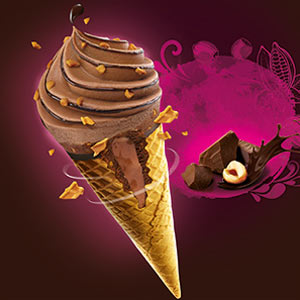 6 Cornets Exalto Chocolat et Gianduja 6 Cornets Exalto Chocolat et Gianduja