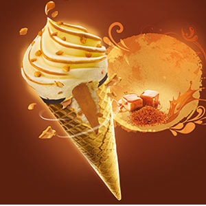 *6 Cornets Exalto Saveur crème brûlée *6 Cornets Exalto Saveur crème brûlée