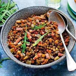 Lentilles cuisinées aux lardons 3 parts duo