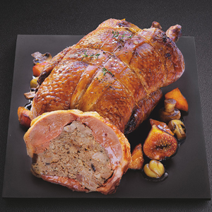 Canette de Barbarie farcie farce forestière 1.5kg Canette de Barbarie farcie farce forestière 1.5kg