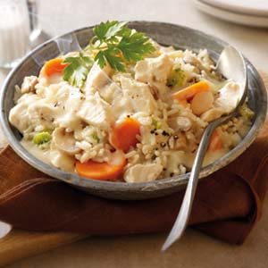 Blanquette de poulet et riz Blanquette de poulet et riz