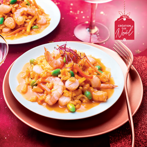 Risotto crevettes/noix de St-Jacques 600g Risotto crevettes/noix de St-Jacques 600g