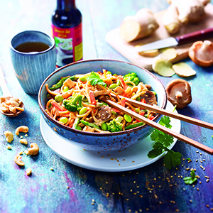 Nouilles chinoises et légumes sans gluten 270g Nouilles chinoises et légumes sans gluten 270g