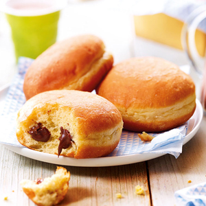 10 Beignets fourrés parfum chocolat 10 Beignets fourrés parfum chocolat