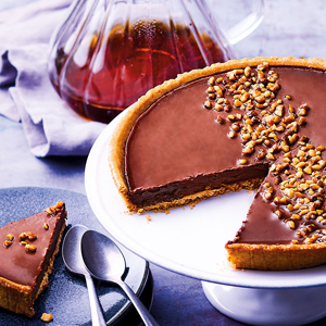Tarte au chocolat noir d'Equateur 405g 4/6 part Tarte au chocolat noir d'Equateur 405g 4/6 part