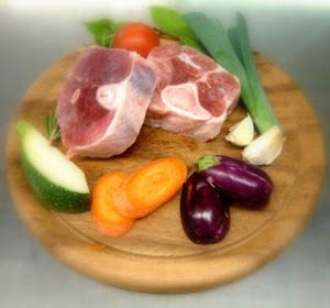 Osso bucco de porc* Osso bucco de porc*